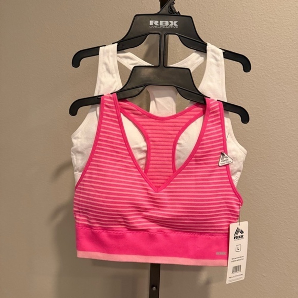 NWT RBX bundle of two sports bras size large